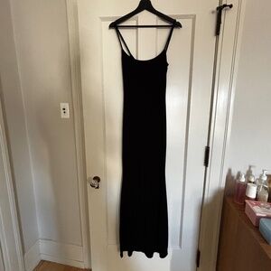 SKIMS Black Lounge Maxi Dress Size Large